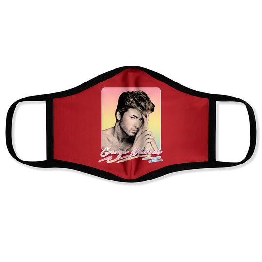 Discover George Michael // Faded Vintage Look // Original Design - George Michael - Face Masks