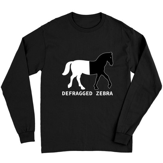 Discover Defragged Zebra for IT Network Administrator & Developer - Nerd - Long Sleeves