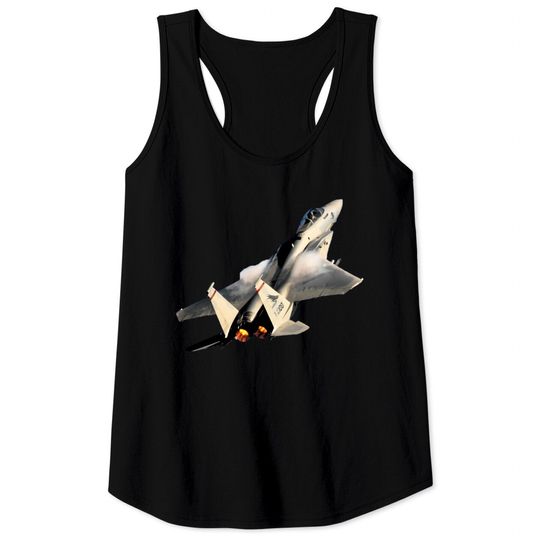 Discover F-15C Eagle afterburner no background - F 15 Eagle - Tank Tops