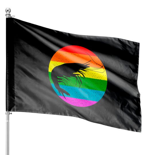 Discover Rainbow Shrimp House Flags