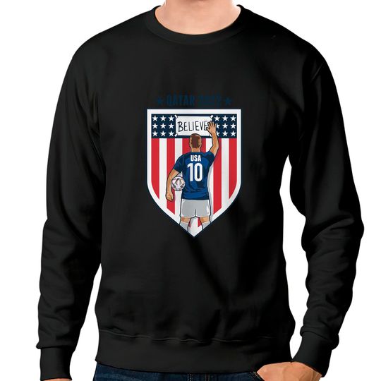 Discover USA world cup 2022 Sweatshirts,USMNT Believe Ted Lasso Qatar 2022 USA Soccer Sweatshirts
