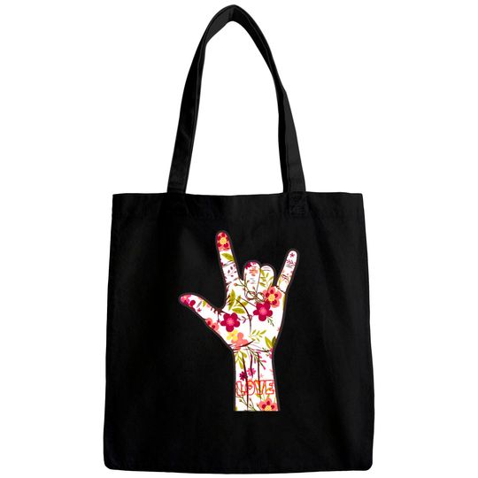 Discover I Love You Sign Language ASL Lovely Floral Gift Bags