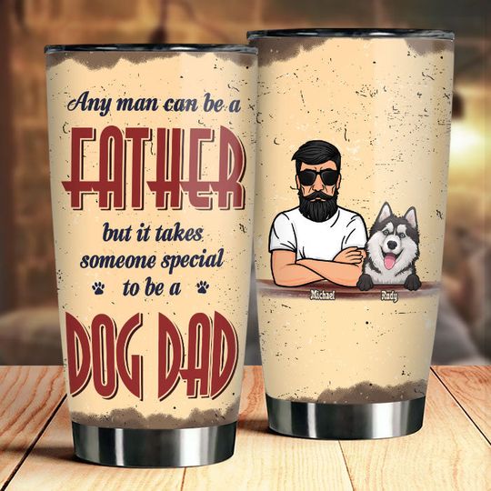 Discover Special To Be A Dog Dad - Personalized Tumbler