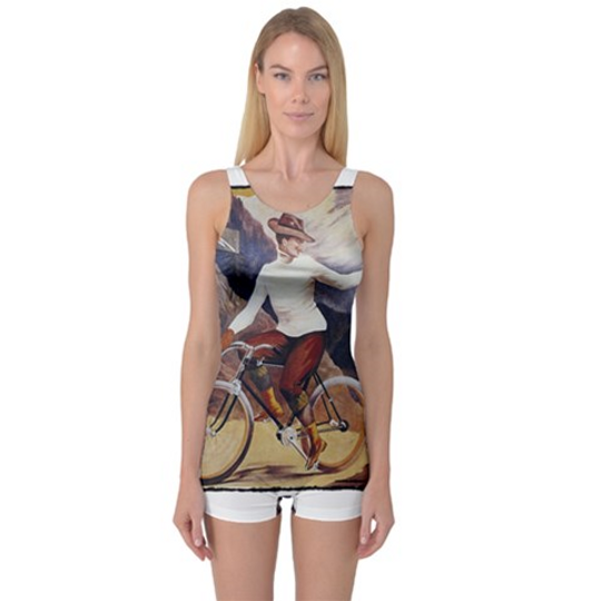 Discover Bicycle 1763235 1280 One Piece Boyleg Swimsuit