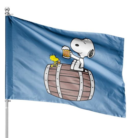 Discover Snoopy Beer Time - Snoopy - House Flags
