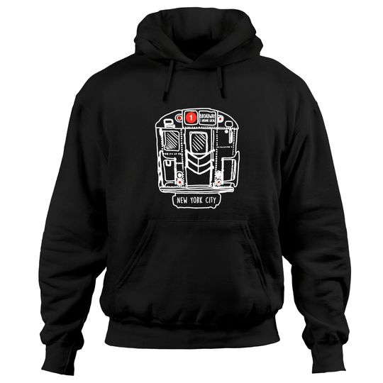 Discover New York City Subway Queens 1 One Local Train Hoodies