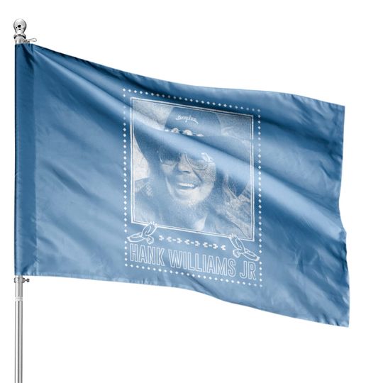 Discover Hank Williams Jr / Vintage Faded Style Fan Design - Hank Williams Jr - House Flags