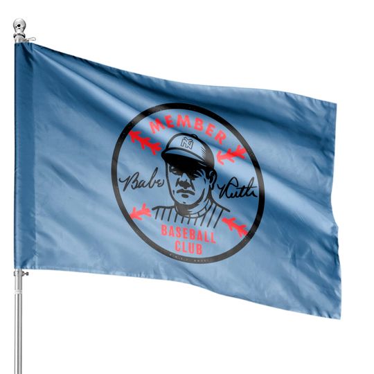 Discover Babe Ruth Baseball Club Pin House Flags