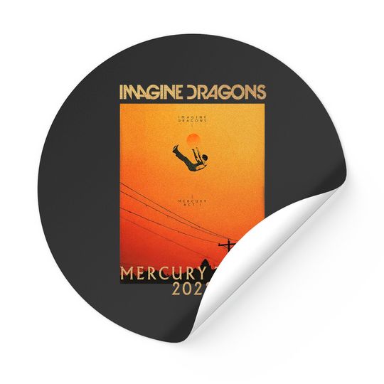 Discover Imagine Dragons Mercury Tour 2022 Double-Sided Sticker - With Tour Dates