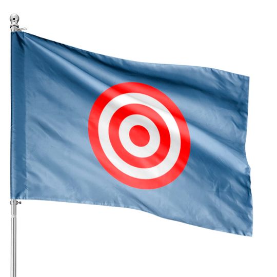 Discover Bullseye Target Red & White Shooting Rings - Target Shooting - House Flags