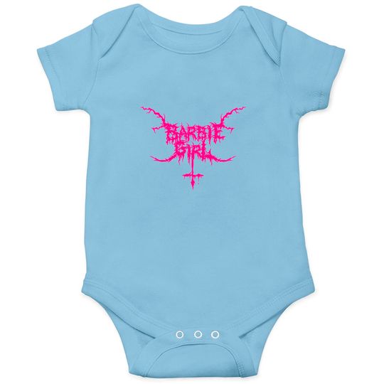 Discover Barbie Girl In Black Metal Onesies