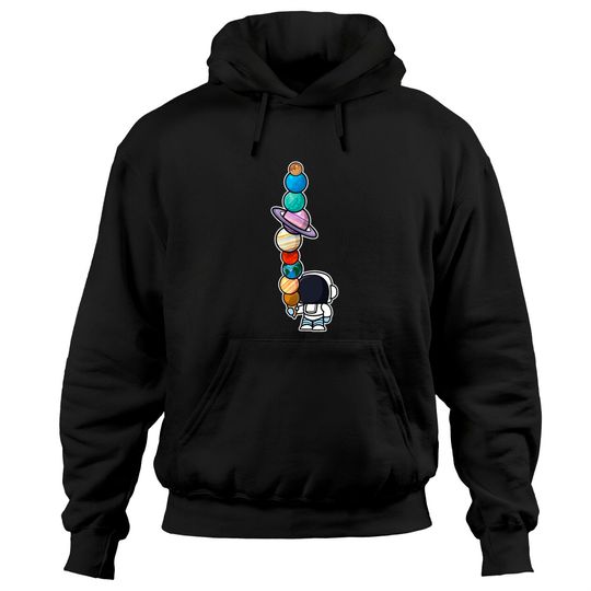 Discover Astronaut Ice Cream Eating Planet Hoodies