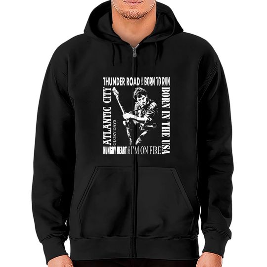 Discover Bruce Springsteen Zip Hoodies