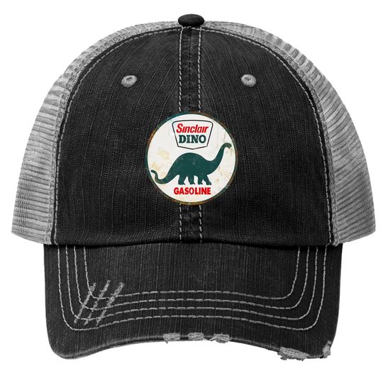 Discover Vintage Sinclair Logo - Motor Oil Gas Pump Motor Sport Gasoline - Print Trucker Hat
