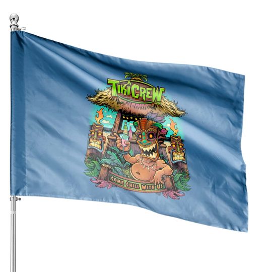Discover Tiki Bar House Flags