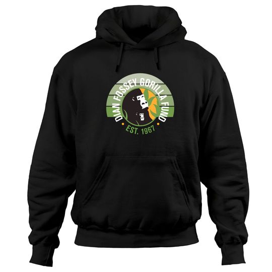 Discover Dian Fossey Gorilla Fund Black And White Hoodies