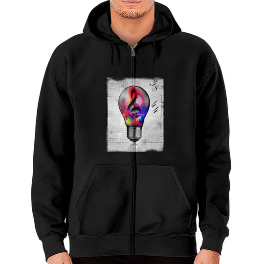 Discover Musical light Zip Hoodies
