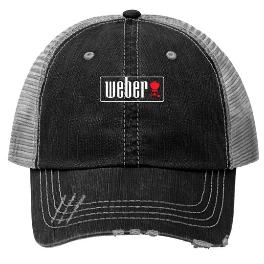 Discover Weber Outdoor Charcoal Grills BBQ New BBQ Print Trucker Hats