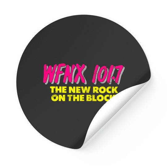 Discover WFNX Boston / Defunct 80s Radio Station Logo - Radio Station - Stickers