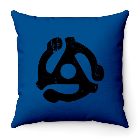 Discover Vintage 45 Recording adapter Gift 60s & 70s Music - Recording Adapter - Throw Pillows