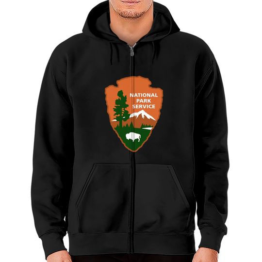 Discover national park service logo - National Park Gift - Zip Hoodies