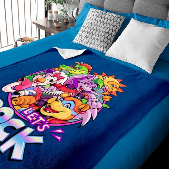 Discover Let's ROCK Security Breach - Fnaf - Baby Blankets
