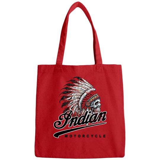 Discover Indian Custom Motorcycle Racer biker vintage printed Bags