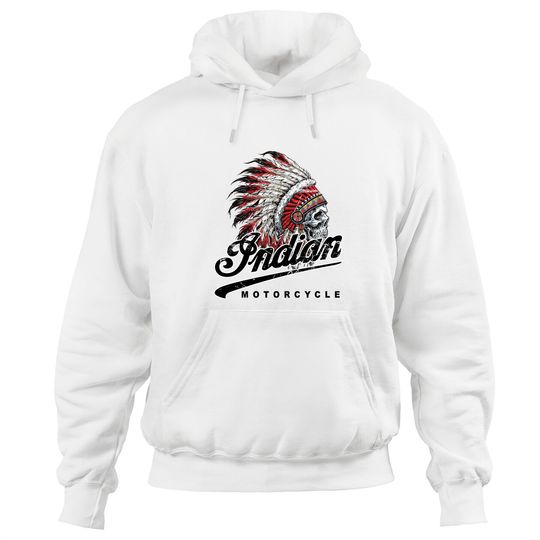 Discover Indian Custom Motorcycle Racer biker vintage printed Hoodies