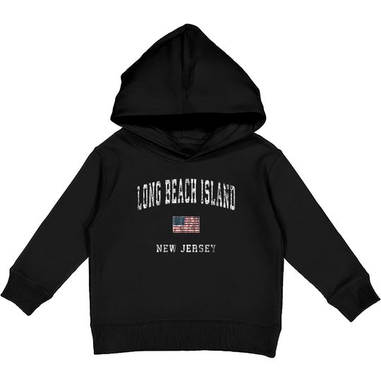 Discover Long Beach Island New Jersey NJ Vintage American F Kids Pullover Hoodies
