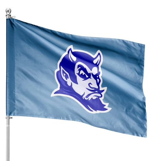 Discover Vintage Style Blue Devil Mascot (Bluer) - Duke Basketball - House Flags