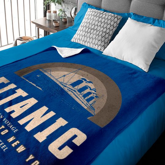 Discover RMS Titanic "The Ship of Dreams" Baby Blankets