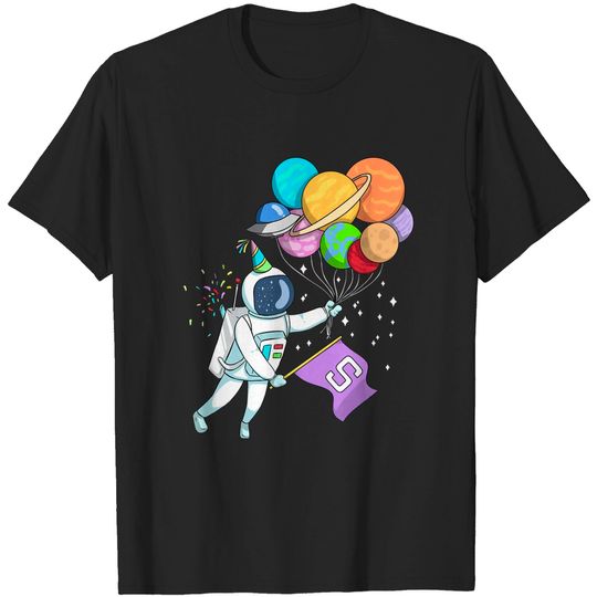 Discover Kids Astronaut 5 Years Old Birthday - Astronaut - T-Shirt
