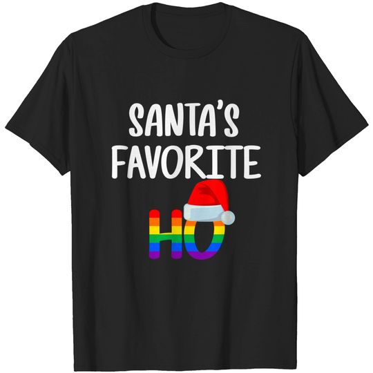 Discover Santa's Favorite Ho Christmas Pride LGBT T-Shirt