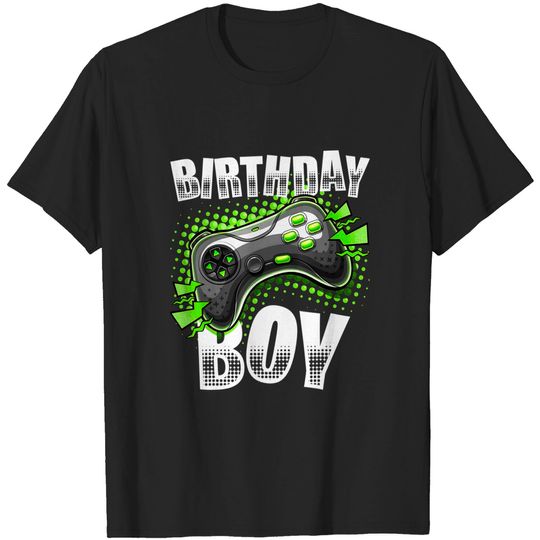 Discover Birthday Boy Video Game Controller Birthday Gamer T-Shirt
