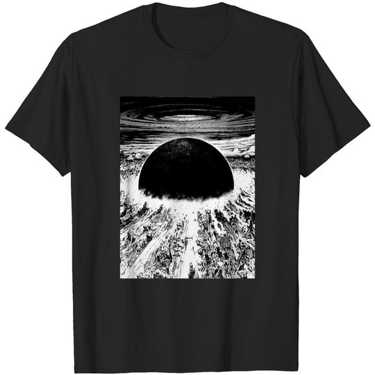Discover Akira T-shirt Cyberpunkk city explosion