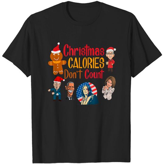 Discover Christmas Biden Fauci Obama Pelosi Kammie Funny Christmas T-Shirt