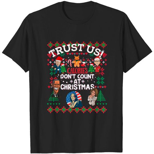 Discover Christmas Biden Fauci Obama Pelosi Kammie Funny Christmas T-Shirt