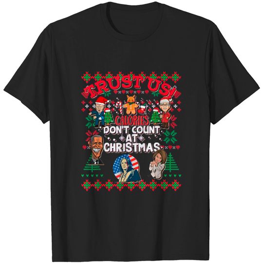 Discover Christmas Biden Fauci Obama Pelosi Kammie Funny Christmas T-Shirt