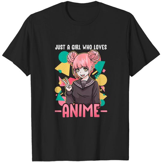Discover Anime Shirts For Girls Women Just A Girl Who Loves Anime T-Shirt