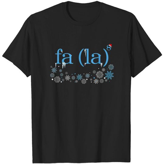 Discover FA 8 Christmas Tee Santa Fa La Math T-Shirt