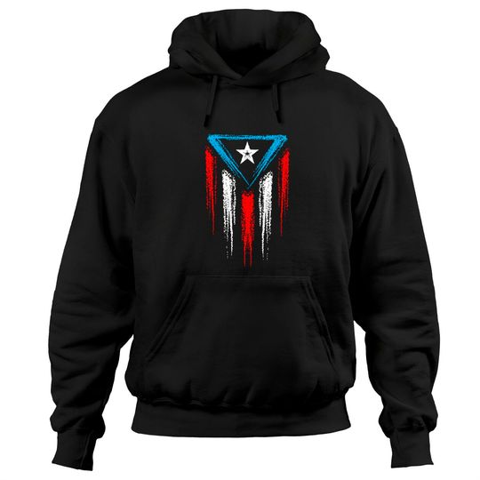 Discover Boricua Distressed Puerto Rico Flag Pullover Hoodie