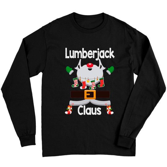 Discover Lumberjack Claus Funny Santa Christmas Costume Pajama Xmas Long Sleeve