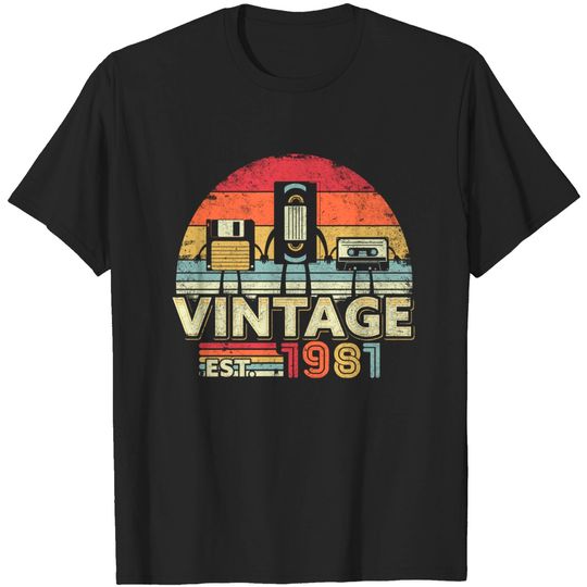 Discover 1981 Shirt. Vintage Birthday Gift, Funny Music, Tech Humor T-Shirt