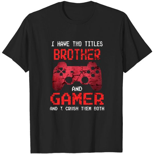 Discover Gamer Vintage Video Games For Boys Brother Son T-Shirt