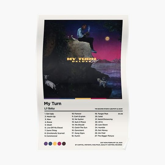 Discover Cover Album Lil Baby Poster Premium Matte Vertical Poster