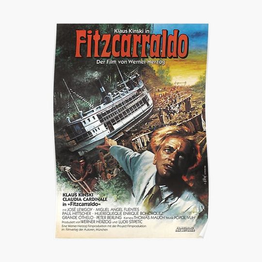 Discover Fitzcarraldo 1982 vintage movie Premium Matte Vertical Poster