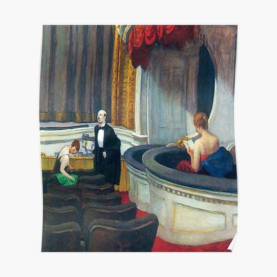 Discover Two on the Aisle-Edward Hopper Premium Matte Vertical Poster