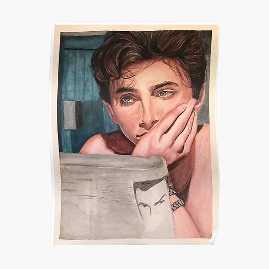 Discover Timothée Chalamet Art Print (Call Me By Your Name) Premium Matte Vertical Poster