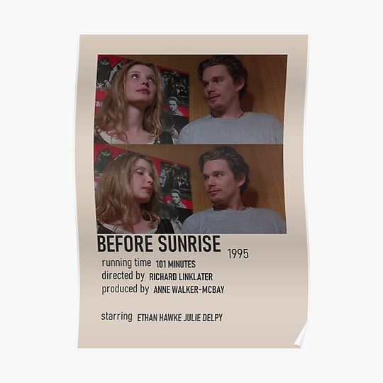 Discover Before Sunrise - Alternative Movie Poster Premium Matte Vertical Poster