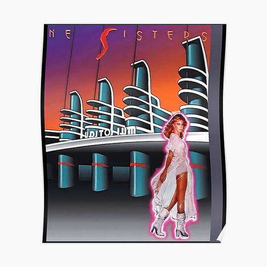 Discover Olivia Newton-John - Xanadu - Nine Sisters Graphic Premium Matte Vertical Poster